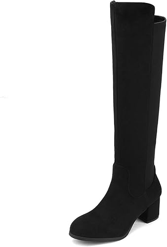 DREAM PAIRS Women's Knee High Stretchy Fashion Boots