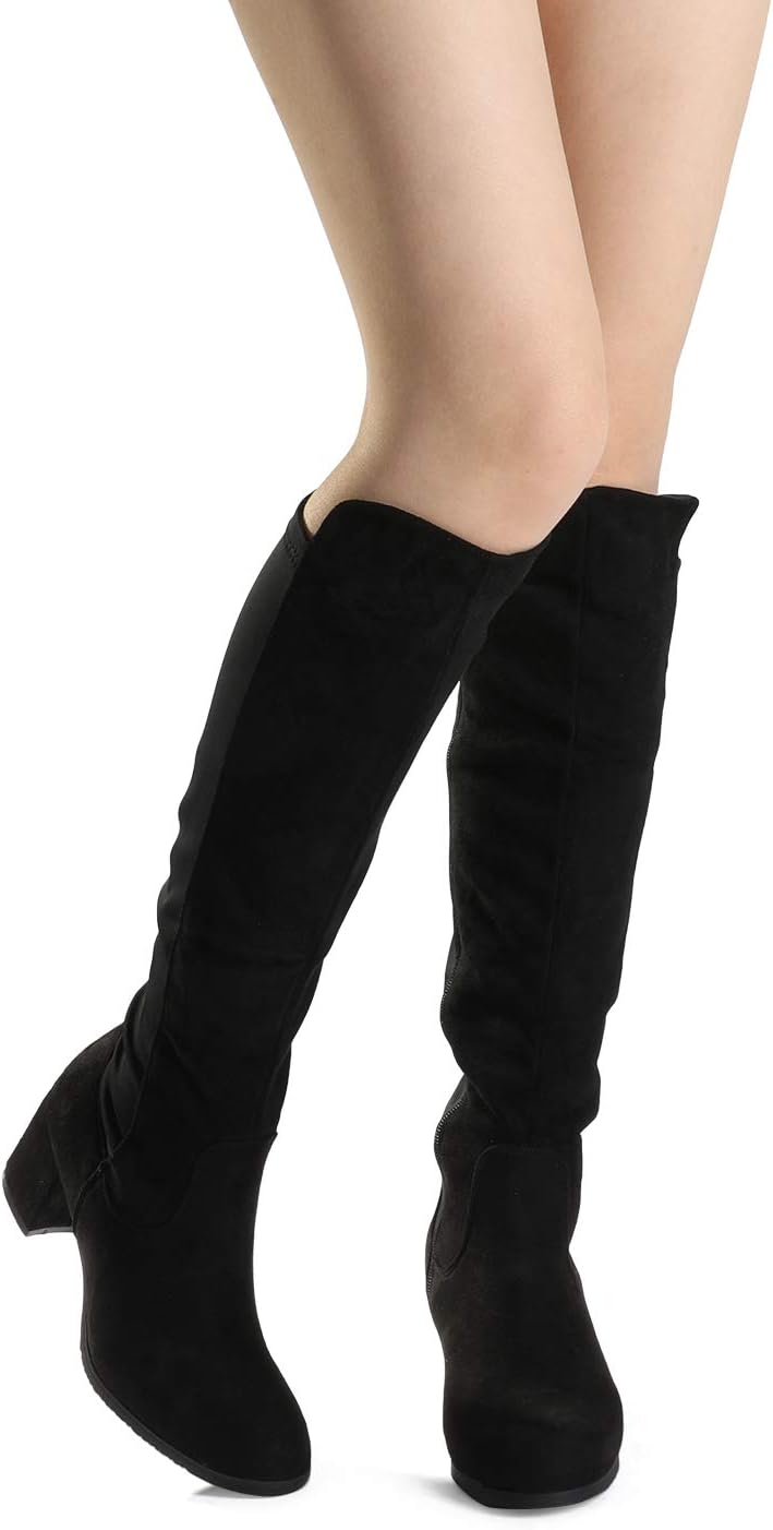 DREAM PAIRS Women's Knee High Stretchy Fashion Boots