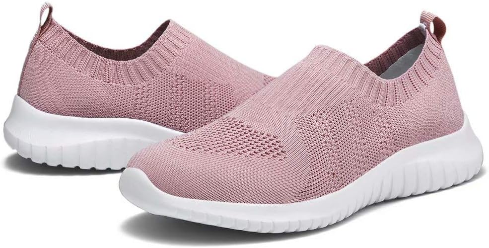 konhill Women's Walking Tennis Shoes - Lightweight Athletic Casual Gym Slip on Sneakers