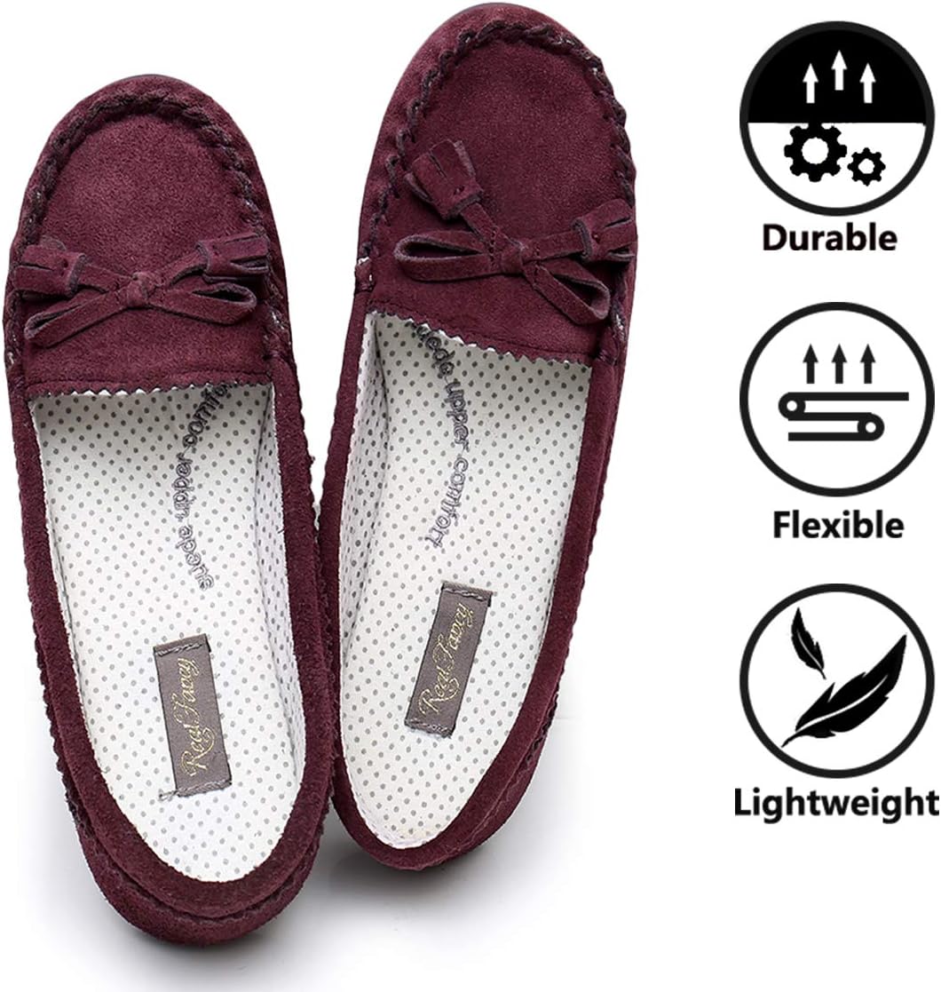 Moccasin Slippers for Women Flat Casual Comfortable Loafer Shoes Womens Moccasin Slippers Spring Driving Moccasins Shoes