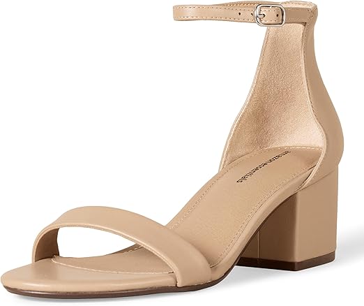 Amazon Essentials Women's Two Strap Heeled Sandal