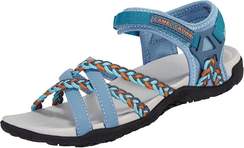 CAMEL CROWN Women's Hiking Sandals with Arch Support Straps Sport Sandal Water Shoes Beach Vacation Female Casual Walking