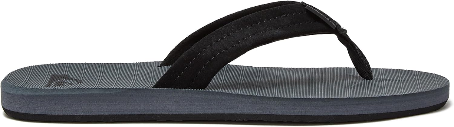 Quiksilver Men's Carver Suede 3 Point Flip Flop Athletic Sandal