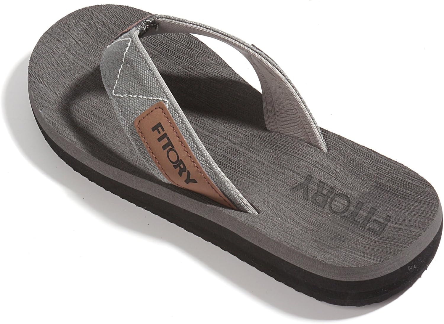 FITORY Men's Flip-Flops, Thongs Sandals Comfort Slippers for Beach Size 6-15