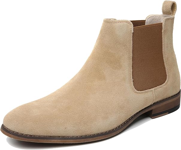 Cestfini Chelsea Boots Men Classic Elastic Dress Boots Casual Men's Chelsea Ankle Boots