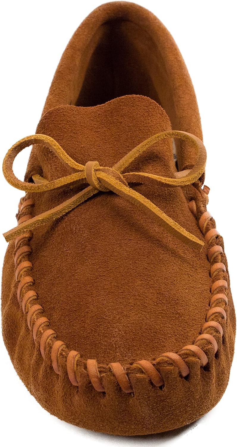 Minnetonka Men's Leather Laced Softsole Moccasin