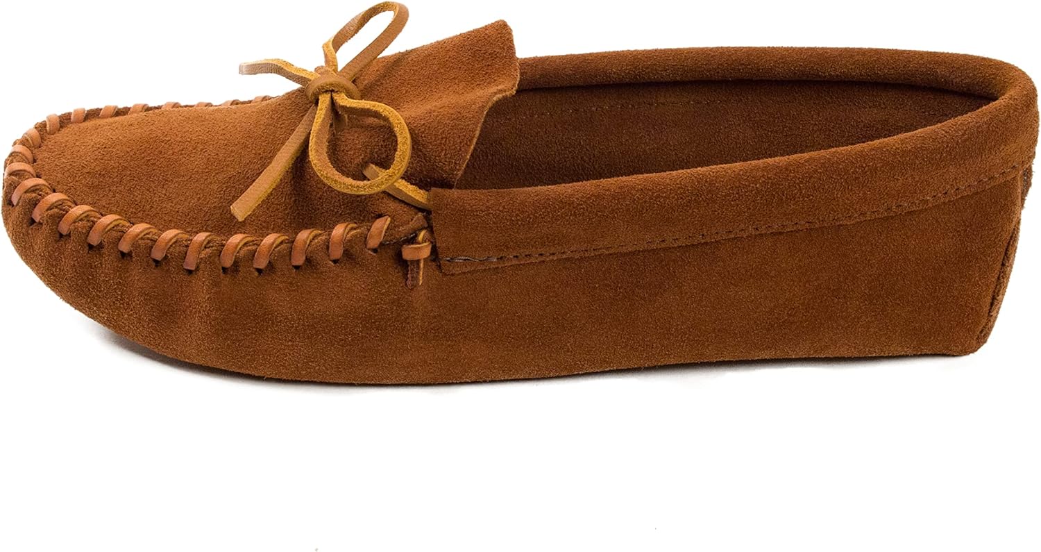 Minnetonka Men's Leather Laced Softsole Moccasin